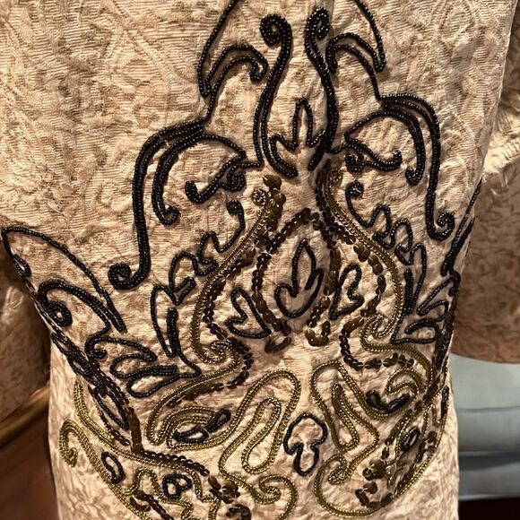 Coldwater Creek Beaded Jacket Blazer 10 - Picture 4 of 11